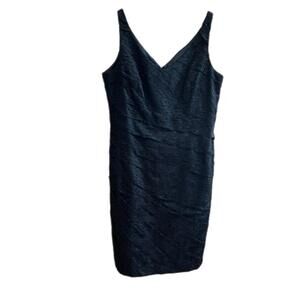 NWOT - Ann Taylor Lace Layered Dress in Black - 14